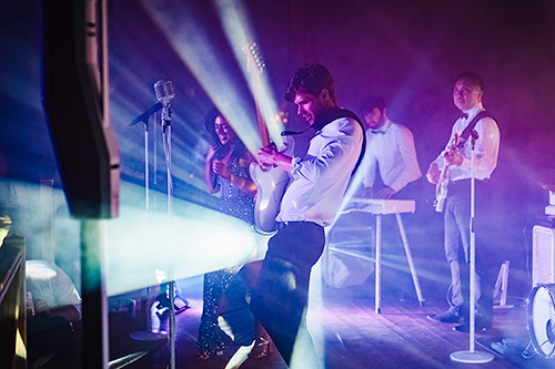 The Sparkle Band at a luxury wedding in Perignac near Bordeaux